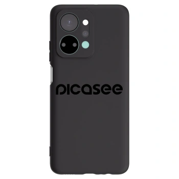 Picasee silikonski črni ovitek za Honor X7a - Picasee - new logo - black