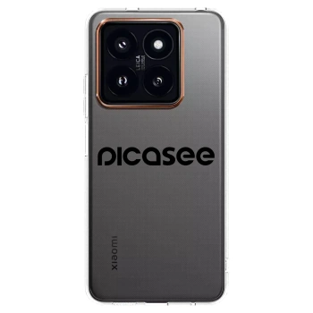 Picasee silikonski prozorni ovitek za Xiaomi 14 Pro - Picasee - new logo - black