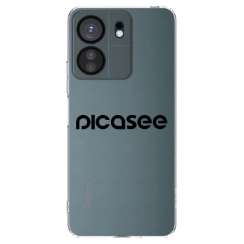 Picasee silikonski prozorni ovitek za Xiaomi Redmi 13C 4G - Picasee - new logo - black