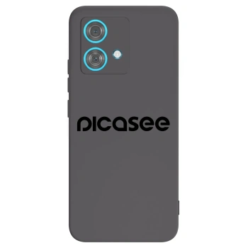 Picasee silikonski črni ovitek za Motorola Edge 40 Neo - Picasee - new logo - black