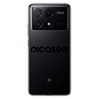 Picasee silikonski prozorni ovitek za Xiaomi Poco X6 Pro - Picasee - new logo - black