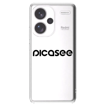 Picasee silikonski prozorni ovitek za Xiaomi Redmi Note 13 Pro+ 5G - Picasee - new logo - black