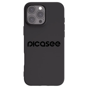 Picasee silikonski črni ovitek za Apple iPhone 16 Pro Max - Picasee - new logo - black