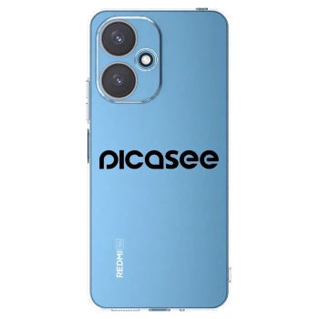 Picasee silikonski prozorni ovitek za Xiaomi Redmi 13C 5G - Picasee - new logo - black