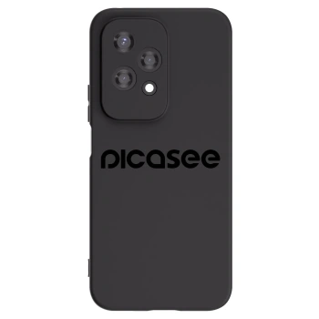 Picasee silikonski črni ovitek za Honor 200 Lite - Picasee - new logo - black