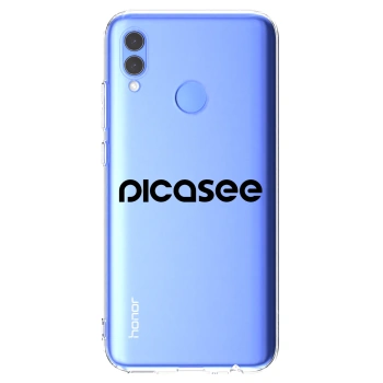 Picasee silikonski prozorni ovitek za Honor 10 Lite - Picasee - new logo - black