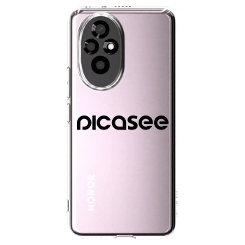 Picasee silikonski prozorni ovitek za Honor 200 5G - Picasee - new logo - black