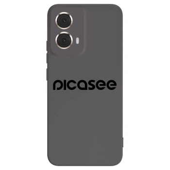Picasee silikonski črni ovitek za Motorola Moto G85 - Picasee - new logo - black