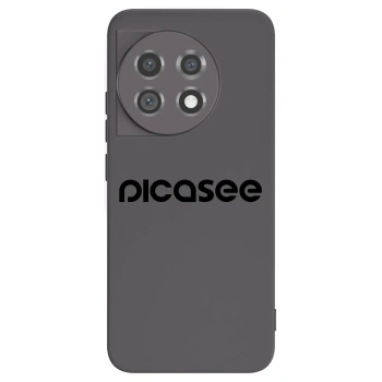 Picasee silikonski črni ovitek za OnePlus 11 5G - Picasee - new logo - black