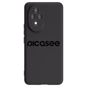 Picasee silikonski črni ovitek za Honor 200 Pro 5G - Picasee - new logo - black