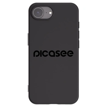 Picasee silikonski črni ovitek za Apple iPhone 16e - Picasee - new logo - black