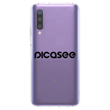 Picasee silikonski prozorni ovitek za Xiaomi Mi 9 - Picasee - new logo - black