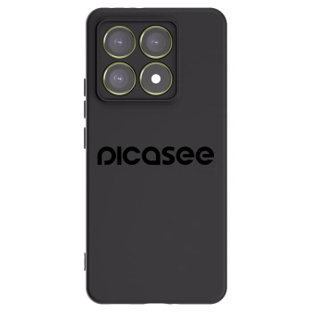 Picasee silikonski črni ovitek za Xiaomi 14T - Picasee - new logo - black