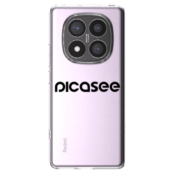 Picasee silikonski prozorni ovitek za Xiaomi Redmi Note 14 Pro+ 5G - Picasee - new logo - black