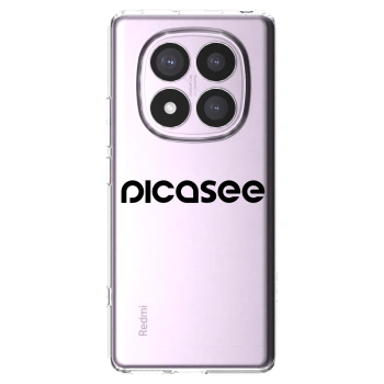 Picasee silikonski prozorni ovitek za Xiaomi Redmi Note 14 Pro 5G - Picasee - new logo - black