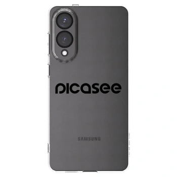 Picasee silikonski prozorni ovitek za Samsung Galaxy S25 Edge 5G - Picasee - new logo - black