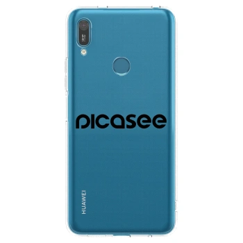 Picasee silikonski prozorni ovitek za Huawei Y7 2019 - Picasee - new logo - black
