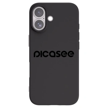 Picasee silikonski črni ovitek za Apple iPhone 17 - Picasee - new logo - black