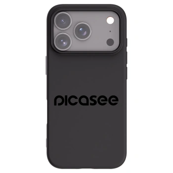 Picasee silikonski črni ovitek za Apple iPhone 17 Pro - Picasee - new logo - black
