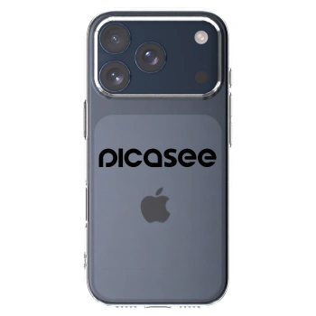 Picasee silikonski prozorni ovitek za Apple iPhone 17 Pro - Picasee - new logo - black