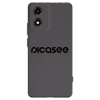 Picasee silikonski črni ovitek za Motorola Moto E14 - Picasee - new logo - black