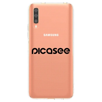 Picasee silikonski prozorni ovitek za Samsung Galaxy A70 A705F - Picasee - new logo - black