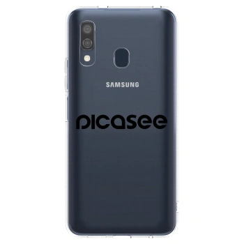 Picasee silikonski prozorni ovitek za Samsung Galaxy A40 A405F - Picasee - new logo - black