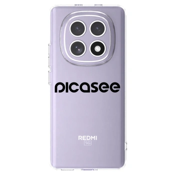 Picasee silikonski prozorni ovitek za Xiaomi Redmi Note 15 - Picasee - new logo - black