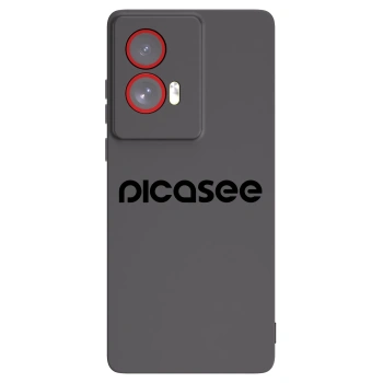 Picasee silikonski črni ovitek za Motorola Edge 50 Fusion - Picasee - new logo - black
