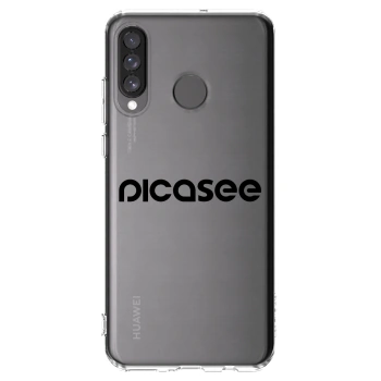 Picasee silikonski prozorni ovitek za Huawei P30 Lite - Picasee - new logo - black