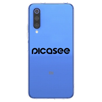 Picasee silikonski prozorni ovitek za Xiaomi Mi 9 SE - Picasee - new logo - black