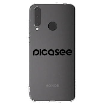 Picasee silikonski prozorni ovitek za Honor 20 Lite - Picasee - new logo - black