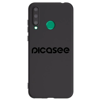 Picasee silikonski črni ovitek za Honor 20 Lite - Picasee - new logo - black