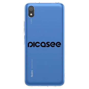 Picasee silikonski prozorni ovitek za Xiaomi Redmi 7A - Picasee - new logo - black