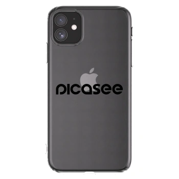 Picasee silikonski prozorni ovitek za Apple iPhone 11 - Picasee - new logo - black
