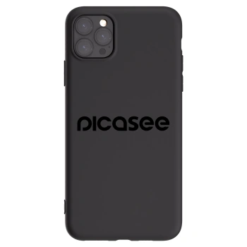 Picasee silikonski črni ovitek za Apple iPhone 11 Pro Max - Picasee - new logo - black