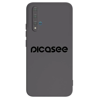 Picasee silikonski črni ovitek za Huawei Nova 5T - Picasee - new logo - black