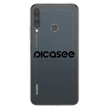Picasee silikonski prozorni ovitek za Huawei P40 Lite E - Picasee - new logo - black