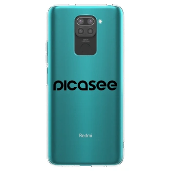 Picasee silikonski črni ovitek za Xiaomi Redmi Note 9 - Picasee - new logo - black