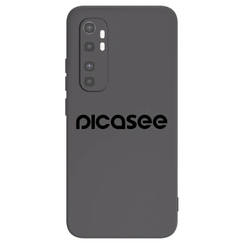 Picasee silikonski črni ovitek za Xiaomi Mi Note 10 Lite - Picasee - new logo - black