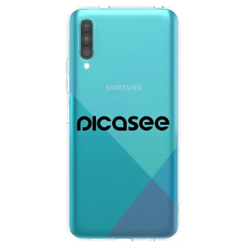 Picasee silikonski prozorni ovitek za Samsung Galaxy A30s A307F - Picasee - new logo - black