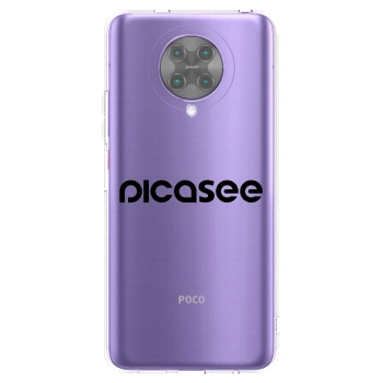 Picasee silikonski prozorni ovitek za Xiaomi Poco F2 Pro - Picasee - new logo - black