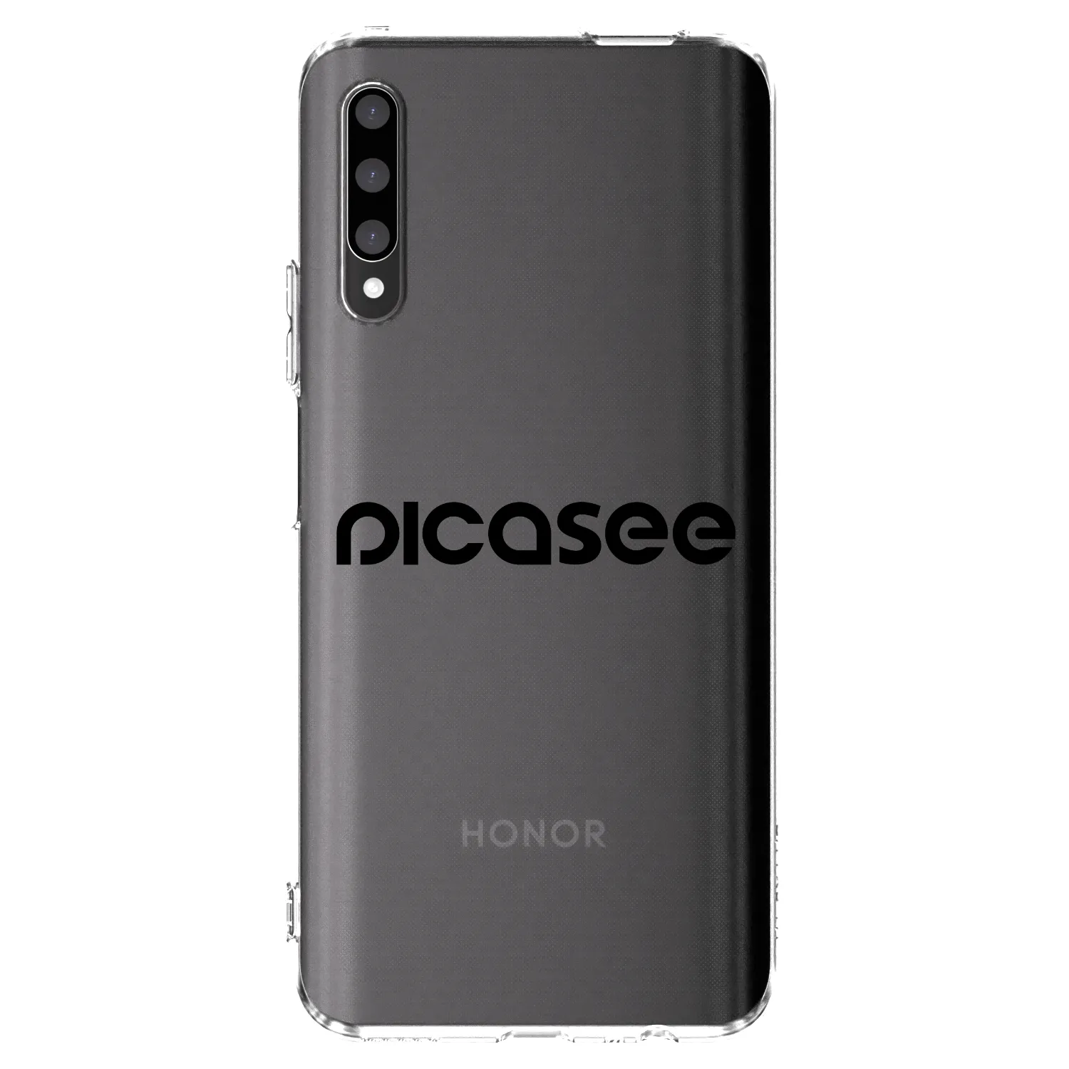 Picasee silikonski prozorni ovitek za Honor 9X Pro - Picasee - new logo - black