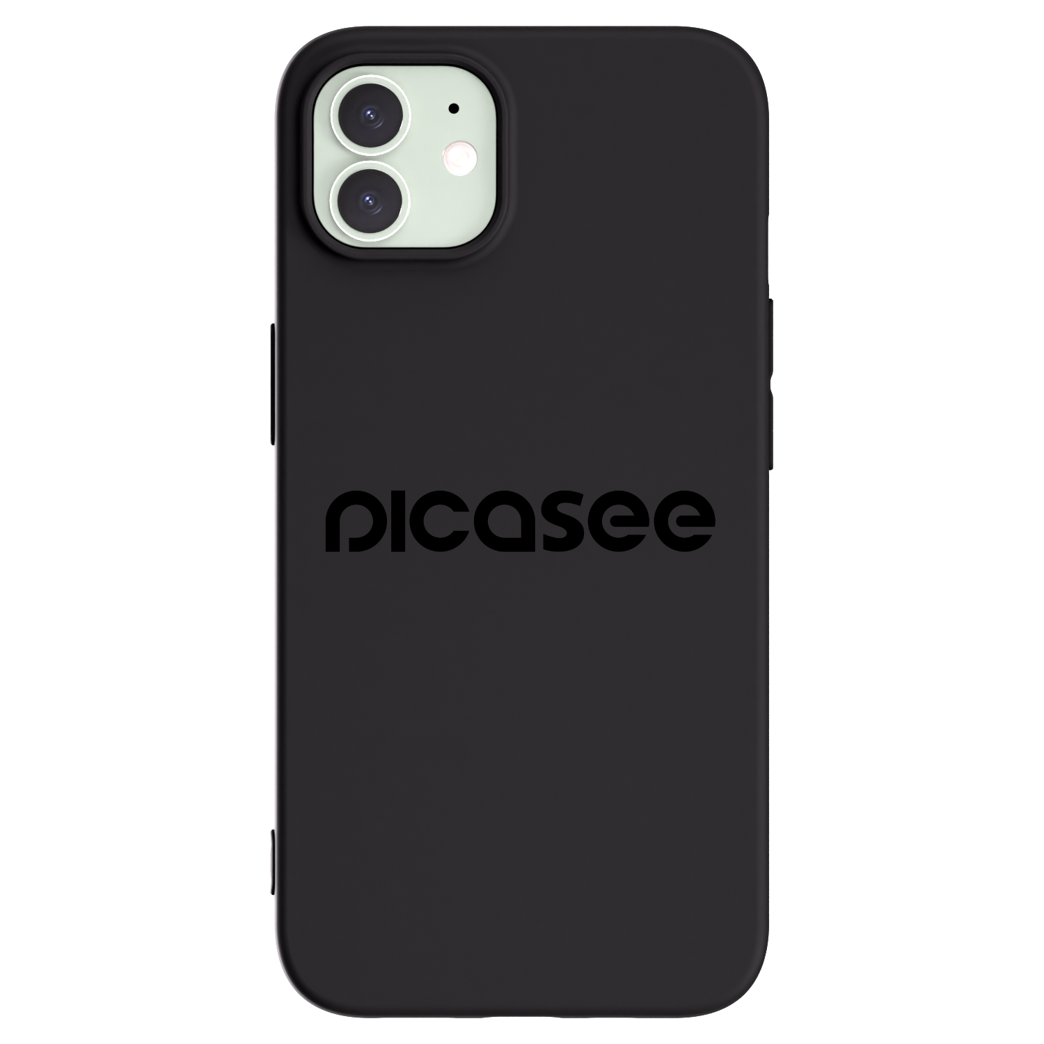 Picasee silikonski črni ovitek za Apple iPhone 12 - Picasee - new logo - black