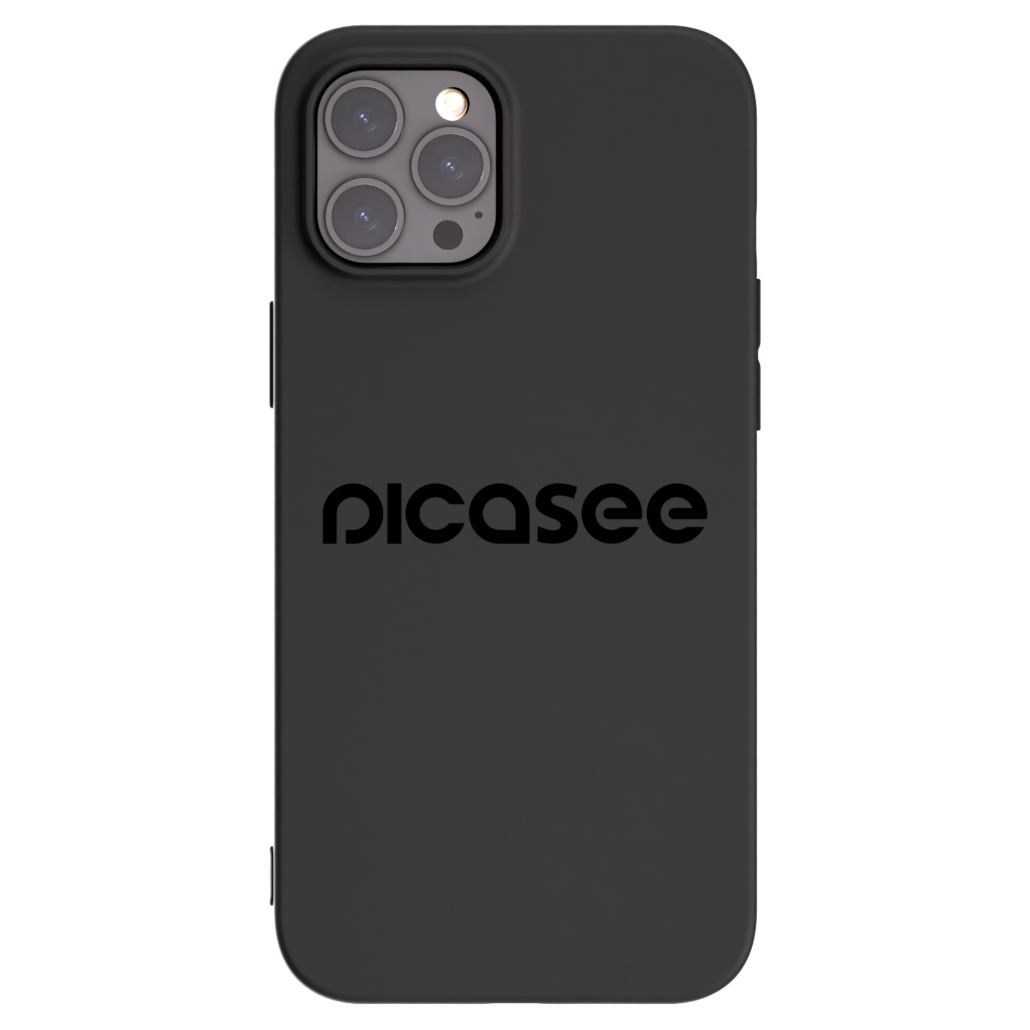 Picasee silikonski črni ovitek za Apple iPhone 12 Pro Max - Picasee - new logo - black