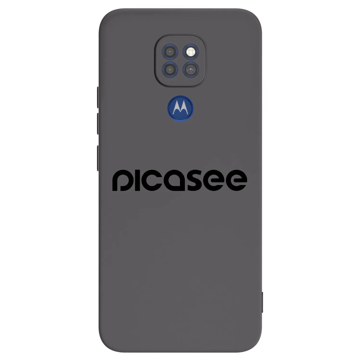 Picasee silikonski črni ovitek za Motorola Moto G9 Play - Picasee - new logo - black