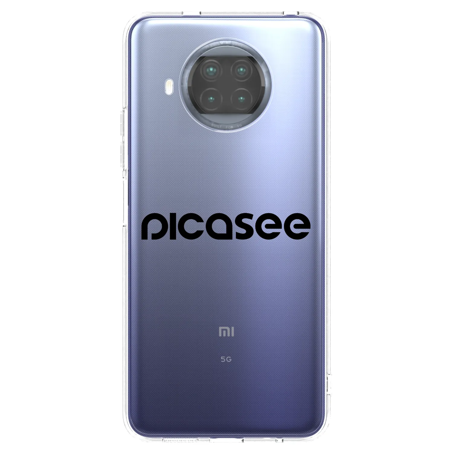 Picasee silikonski prozorni ovitek za Xiaomi Mi 10T Lite - Picasee - new logo - black
