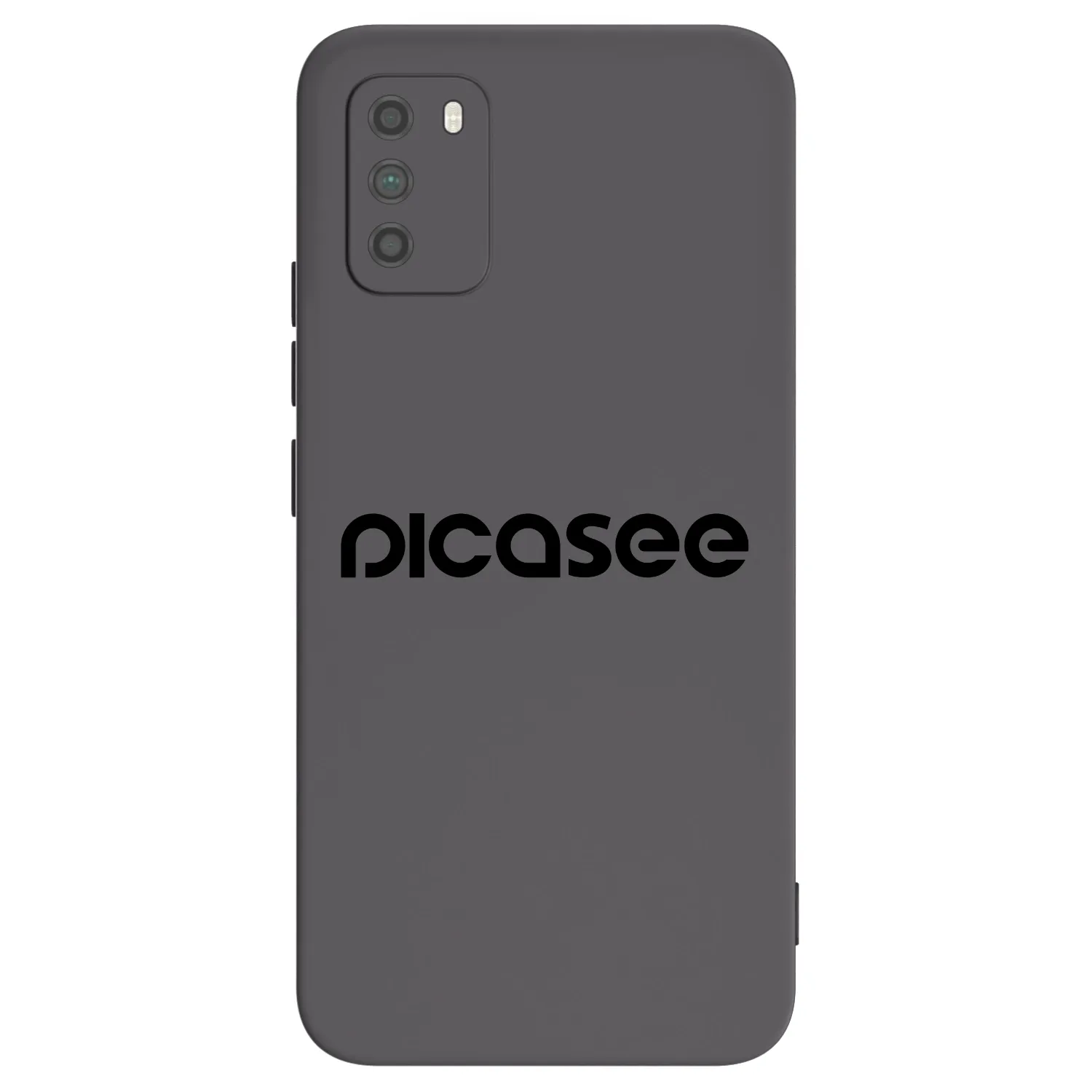 Picasee silikonski črni ovitek za Xiaomi Poco M3 - Picasee - new logo - black