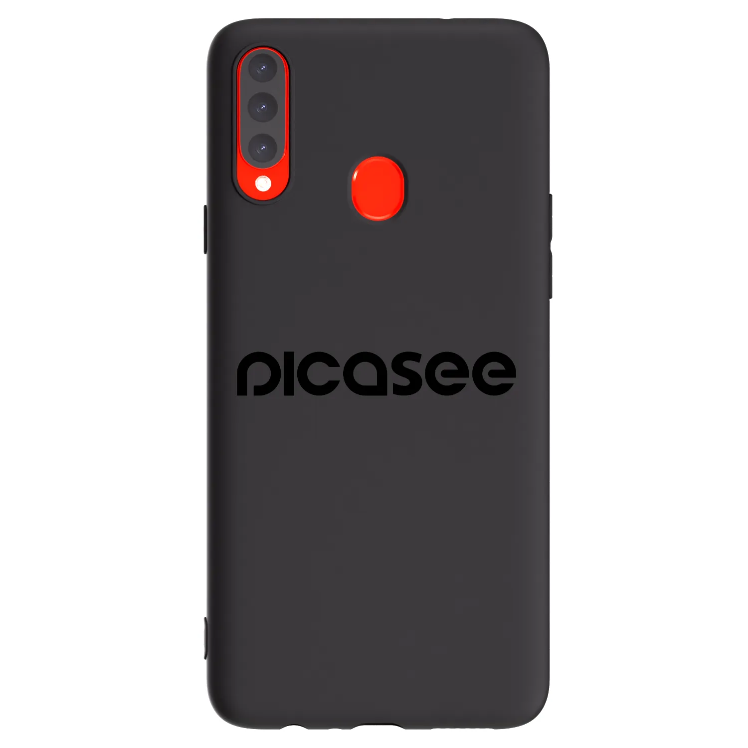 Picasee silikonski črni ovitek za Samsung Galaxy A20s - Picasee - new logo - black