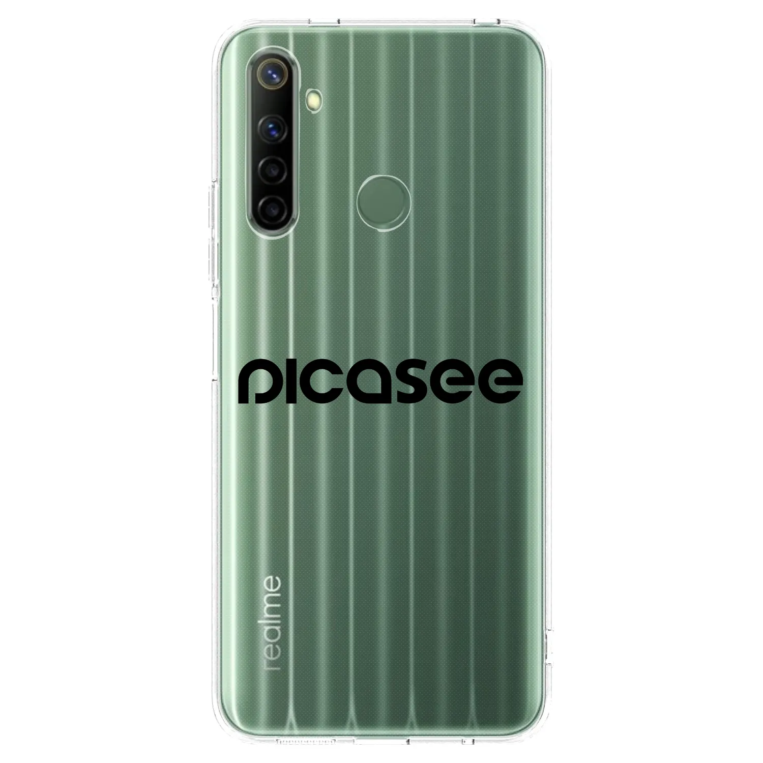 Picasee silikonski prozorni ovitek za Realme 6i - Picasee - new logo - black